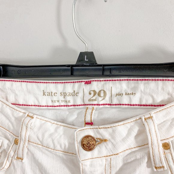 Kate Spade White Jeans Play Hooky Size 29 - Picture 6 of 7